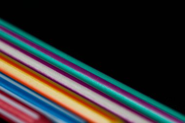 Renkli plastik tükenmez kalemler. Yüksek kalite fotoğraf