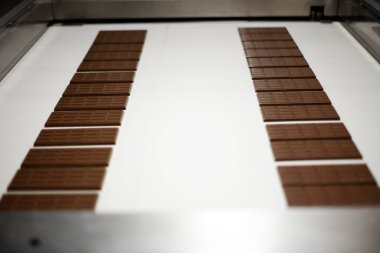 Çikolata üretim fabrikası - üretim hattı. Yüksek kalite fotoğraf çikolata üretim fabrikası - üretim hattı