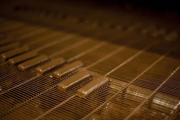 Schokoladenfabrik Produktionslinie Hochwertige Photochocolate Produktionsfabrik Produktionslinie — Stockfoto