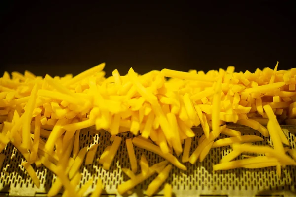 Production Line Potato Factory French Fries Fast Food — Stock Photo, Image