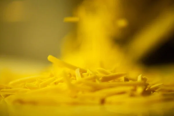 Productielijn Van Een Aardappelfabriek Frietjes Fastfood — Stockfoto