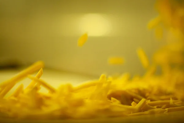 Productielijn Van Een Aardappelfabriek Frietjes Fastfood — Stockfoto