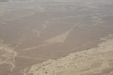 Nazca Çölü 'ndeki çizimler, Nazca çizgileri (Nazca çizgileri) - Peru. Yüksek kalite fotoğraf