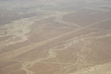 Nazca Çölü 'ndeki çizimler, Nazca çizgileri (Nazca çizgileri) - Peru. Yüksek kalite fotoğraf