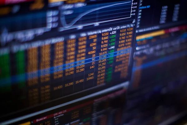 Gerçek canlı borsa borsa borsa sergi paneli. Yüksek kalite fotoğraf