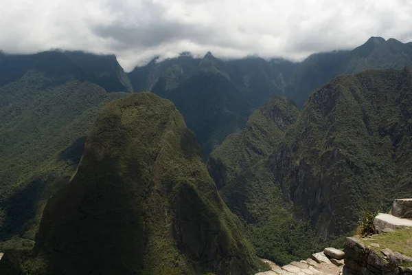 Мачу Пикчу Потерянный Город Анд Куско Перу Новые Чудес Древние — стоковое фото