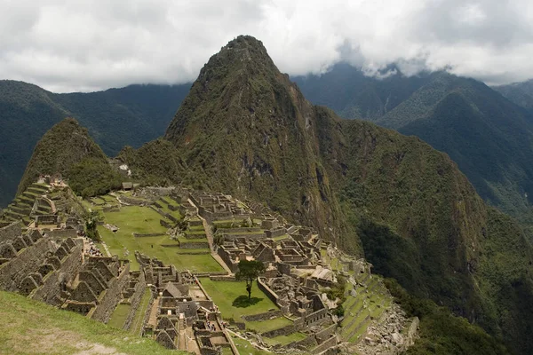 Machu Picchu Ciudad Perdida Los Andes Cusco Perú Foto Alta — Foto de Stock
