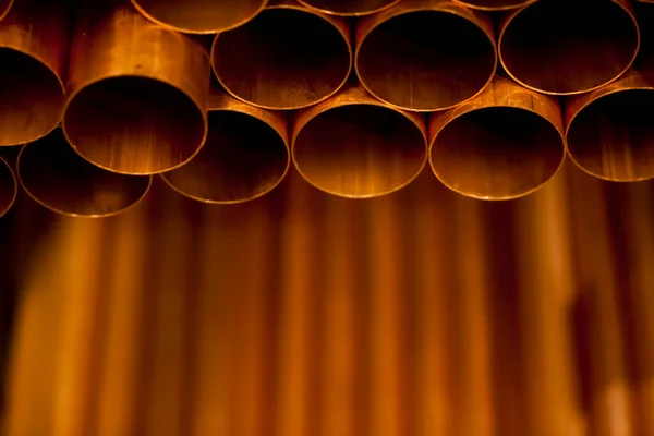 Copper Factory Verbindung Setzen Close Detail Copper Hochwertiges Foto — Stockfoto