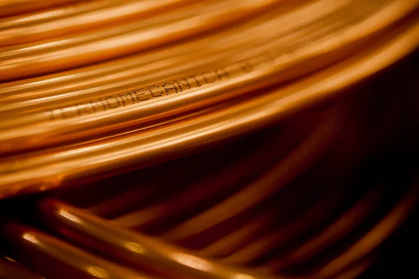 Factoria Copper Cerrar Detalle Copper Foto Alta Calidad —  Fotos de Stock