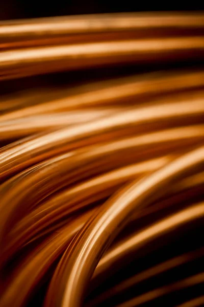 Factoria Copper Cerrar Detalle Copper Foto Alta Calidad — Foto de Stock