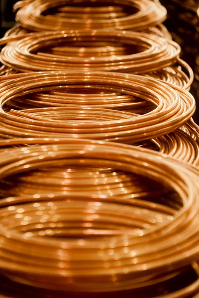 Factoria Copper Cerrar Detalle Copper Foto Alta Calidad —  Fotos de Stock