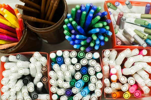 concept of early childhood development. children's toys and tools made of wood. educational toys. High quality photo