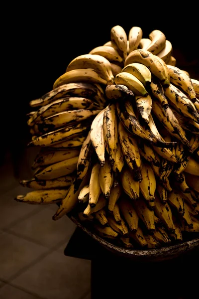 Banana Fruit Color Yellow Fruit Can Eaten Immediately Tastes Sweet — Stock Photo, Image