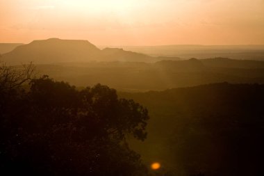 Panoramic in Chapada dos Guimaraes (Plateau of Guimaraes), Mato Grosso, Brazil. High quality photo