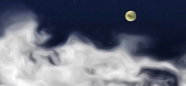 Siyah arkaplanda beyaz duman