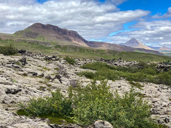 Ashes and a deserted Volcanic Landscape in Iceland Imagem De Stock