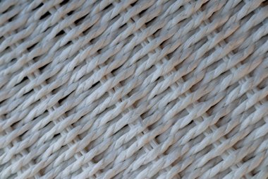 Beyaz örgülü sepetin arka plan dokusu