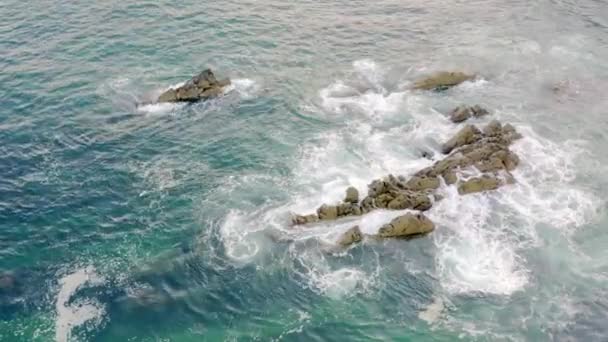 Paysage Marin Avec Rochers Mer Calme — Video