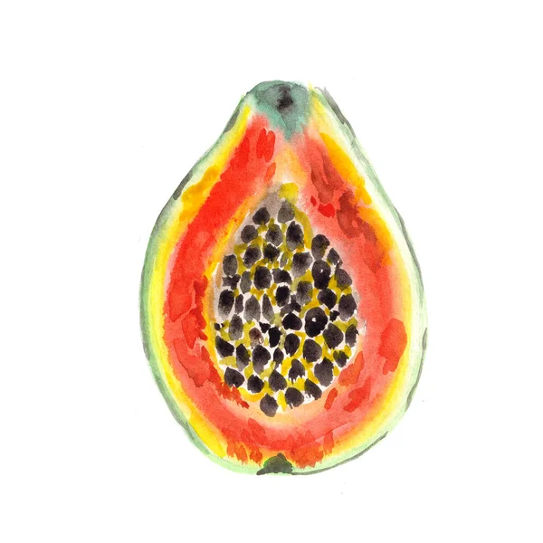 Yellow Orange Piece Sliced Papaya Seeds — Stockfoto