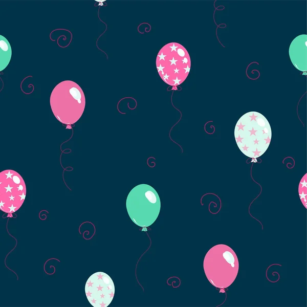 Pattern Party Ballons — Vetor de Stock
