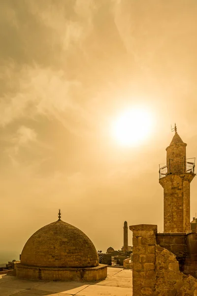 Skyline Della Città Pietra Mardin Con Suoi Minareti Cupole Arenaria — Foto Stock