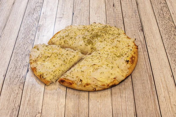 Fugazza Con Queso Variety Argentine Pizza Originated Buenos Aires Which — Stock Photo, Image