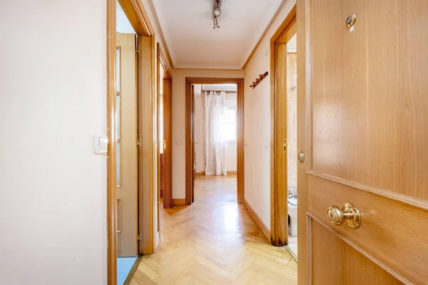 Entrance Private House Oak Woodwork — Stock Photo, Image