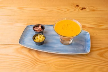 Salmorejo is a cream that is normally served as a first course; It is a traditional preparation from Cordoba