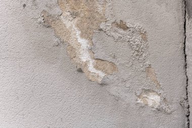 Kirli gri duvar dokusu ve çatlaklar. Vektör dokusu de somut arkaplan