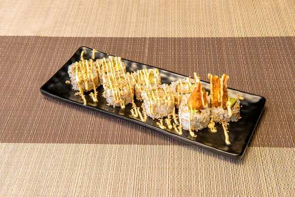 The Dragon roll is one of the most popular types of sushi that is cooked in the form of 