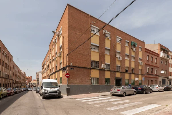 Urban Residential Buildings Humble Neighborhood Madrid — Stock Photo, Image