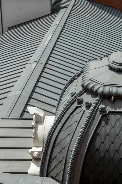 domes with decorative coatings on city roofs