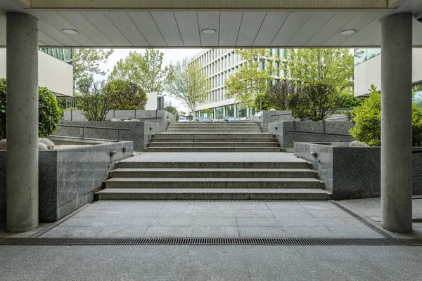 Granite Entrance Staircase Lobby Office Building — Foto de Stock