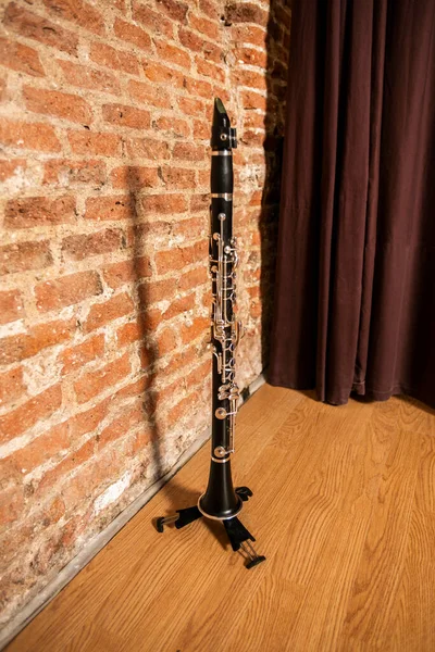 The clarinet is a musical instrument of the family of woodwind instruments that consists of a mouthpiece with a simple reed.