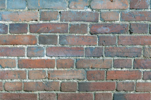 Eski bir tuğla duvar. Doku veya arkaplan için