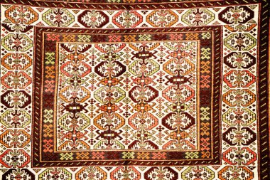 Klasik Türk Doğu halısı, el yapımı, arka plan