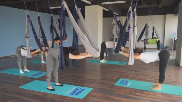 Baku Azerbaijan Juillet 2019 Concept Fitness Sport Entraînement Yoga Personnes — Video