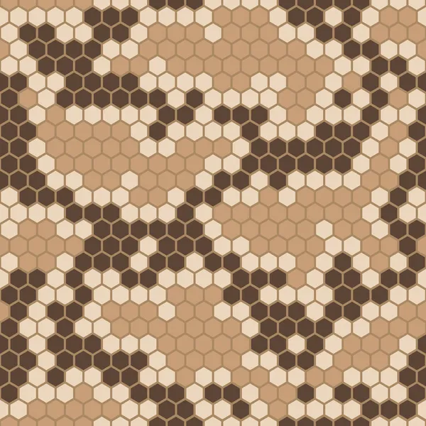 Motif Sans Couture Peau Serpent Fond Abstrait Avec Hexagone Géométrique — Image vectorielle