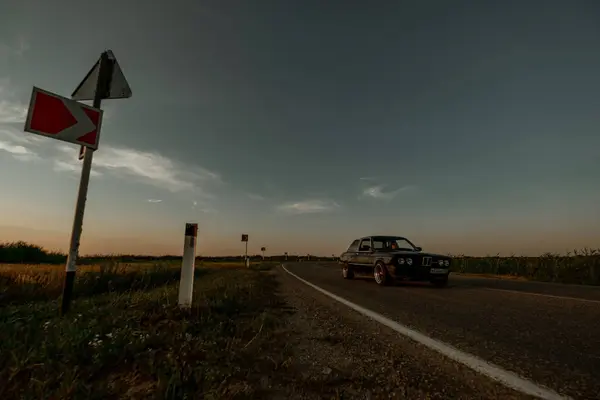 yol, günbatımı, araba, manzara