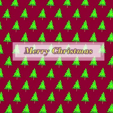 Noel için tebrikler. Instagramların biçimi. Noel ağacının kırmızı arka planında.