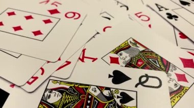 Playing cards for poker. Deck for various games, joker