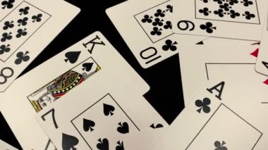 Playing cards for poker. Deck for various games, joker