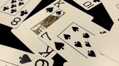 Playing cards for poker. Deck for various games, joker