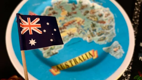 Los Recuerdos Brillantes Australia Han Presentado Día Australia Enero —  Fotos de Stock