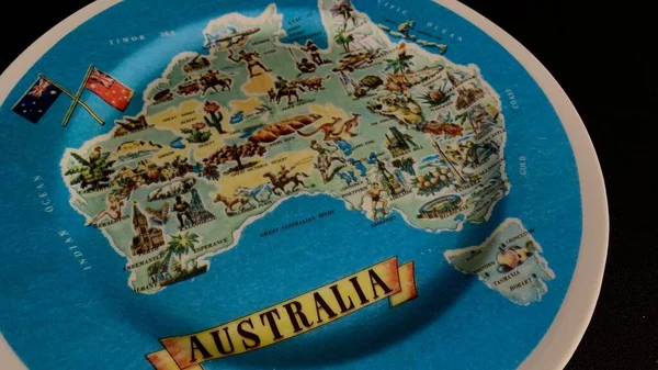 Los Recuerdos Brillantes Australia Han Presentado Día Australia Enero — Foto de Stock