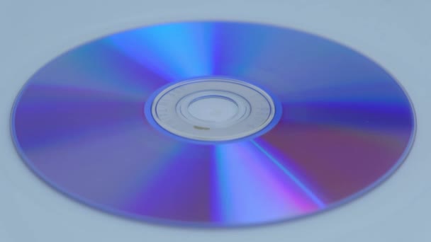 Soft Focus Dvd Information Data Stored Form Software Music Videos — Stock Video