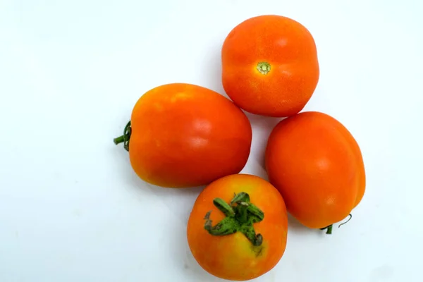 Frische Rote Tomaten Papier Hintergrund Straßenmarkt Gemüse Gemüse Hause — Stockfoto