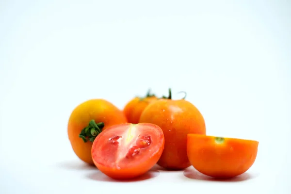 Frische Tomaten Papier Hintergrund Straßenmarkt Gemüse Gemüse Hause — Stockfoto