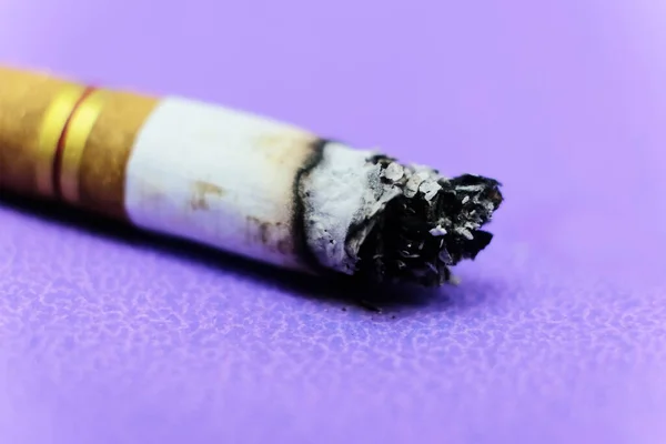 Nahaufnahme Von Kretek Zigarettenstummeln Krankheit Und Krebs Nikotin Macht Süchtig — Stockfoto