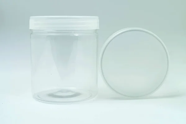 Kunststoffbehälter Isoliert Auf Weißem Hintergrund Eid Kuchen Behälter — Stockfoto